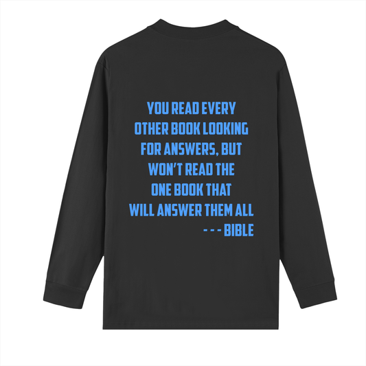 Stop Searching Read the One True Answer Blue Shirt