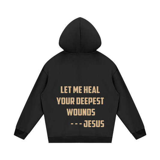 Heal Your Deepest Wounds Brown Hoodie