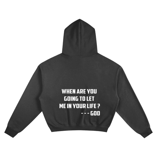 When Will You Let Me In? White Hoodie