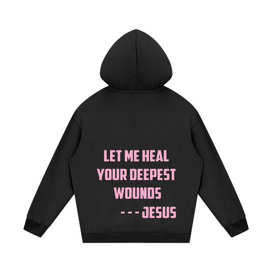 Heal Your Deepest Wounds Pink Hoodie