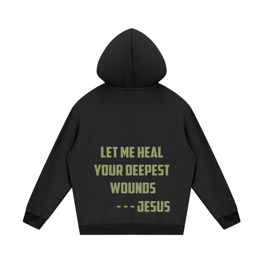 Heal Your Deepest Wounds Green Hoodie