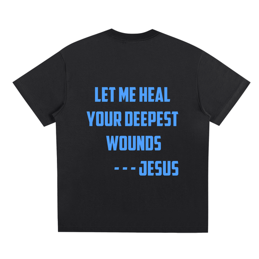 Heal Your Deepest Wounds Blue T-Shirt