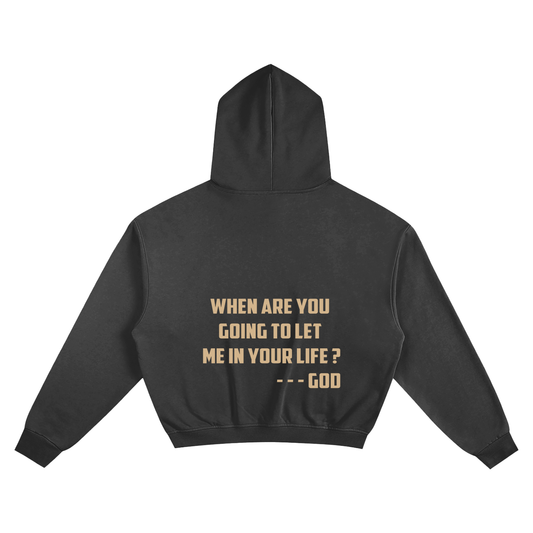 When Will You Let Me In? Brown Hoodie